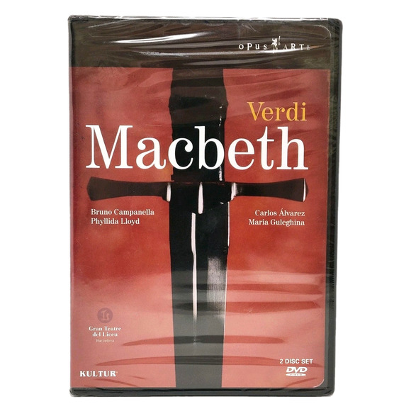 Verdi Macbeth Barcelona 2-Disc DVD Opera Performance Shakespeare Campanella NEW - Picture 1 of 12